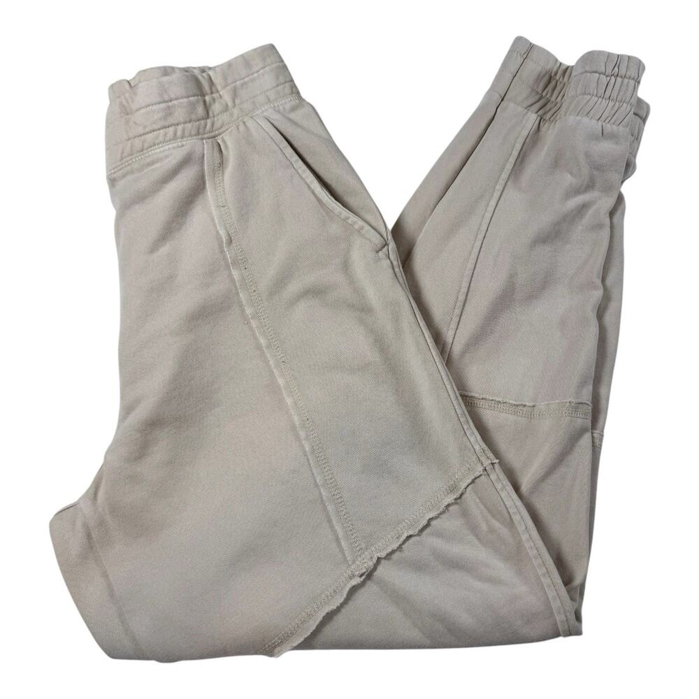 BDG Urban Outfitters Jogger Pants Small Off White Distressed Raw Hem